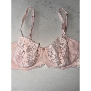Victoria's Secret Pink Lace Dream Angels Underwire Push-Up Bra 34DD